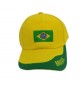 Boné Amarelo e Verde Bandeira do Brasil Tamanho Único